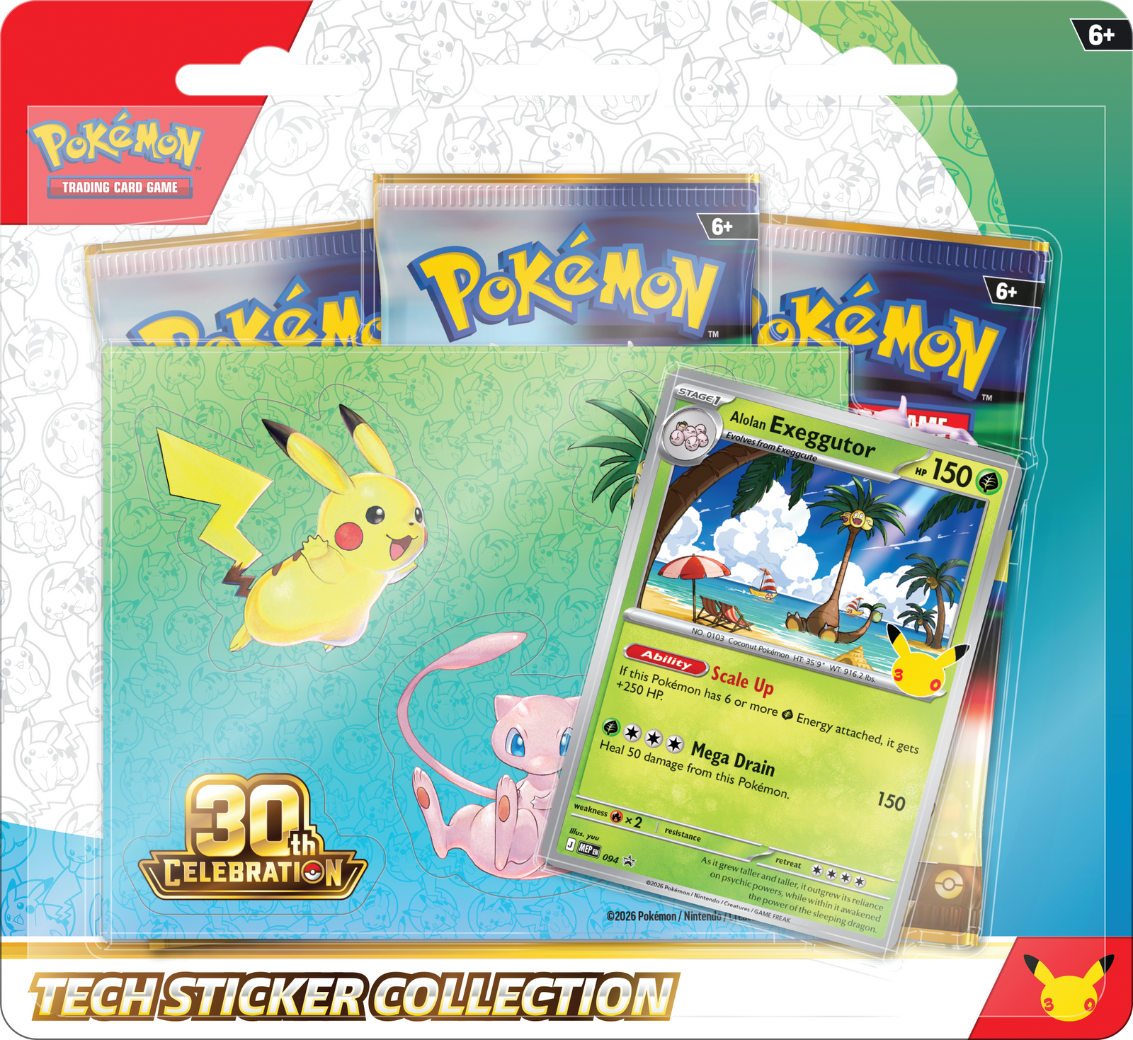Pokemon TCG: 30th Celebration Tech Sticker Collection