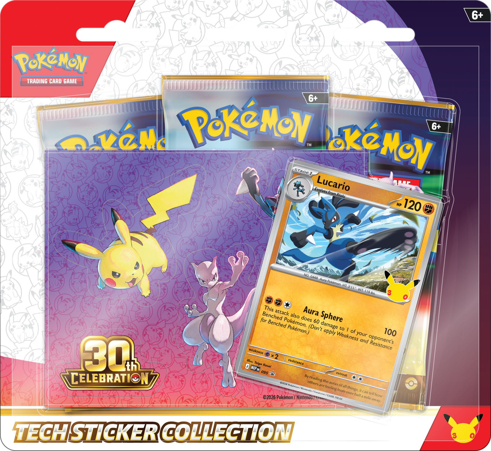 Pokemon TCG: 30th Celebration Tech Sticker Collection