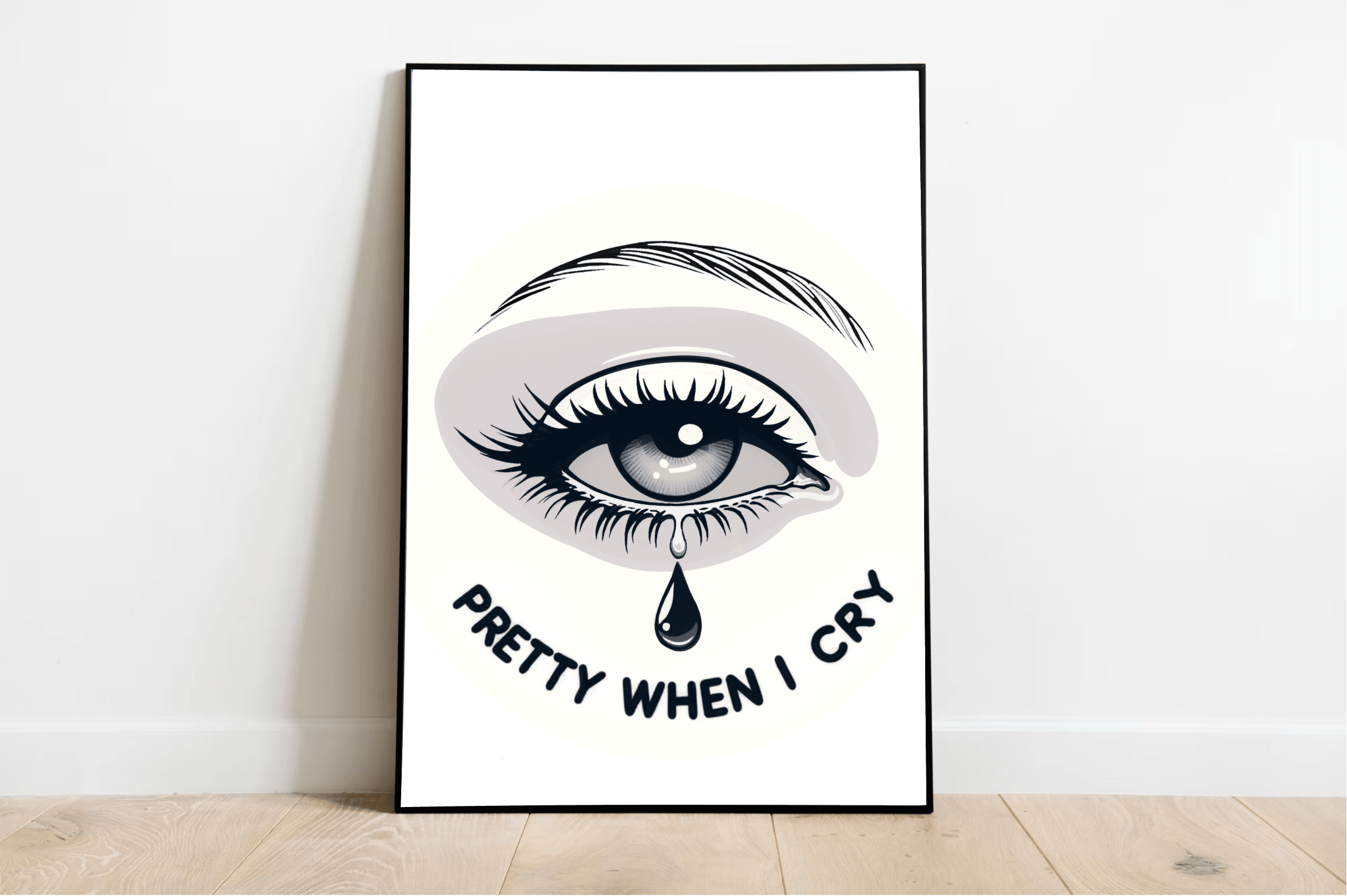Pretty When I Cry – Emotional Eye Art Print | Buy Online from The Home Crafters
