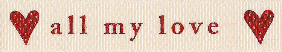 Berisfords Ribbon: All My Love - 15mm