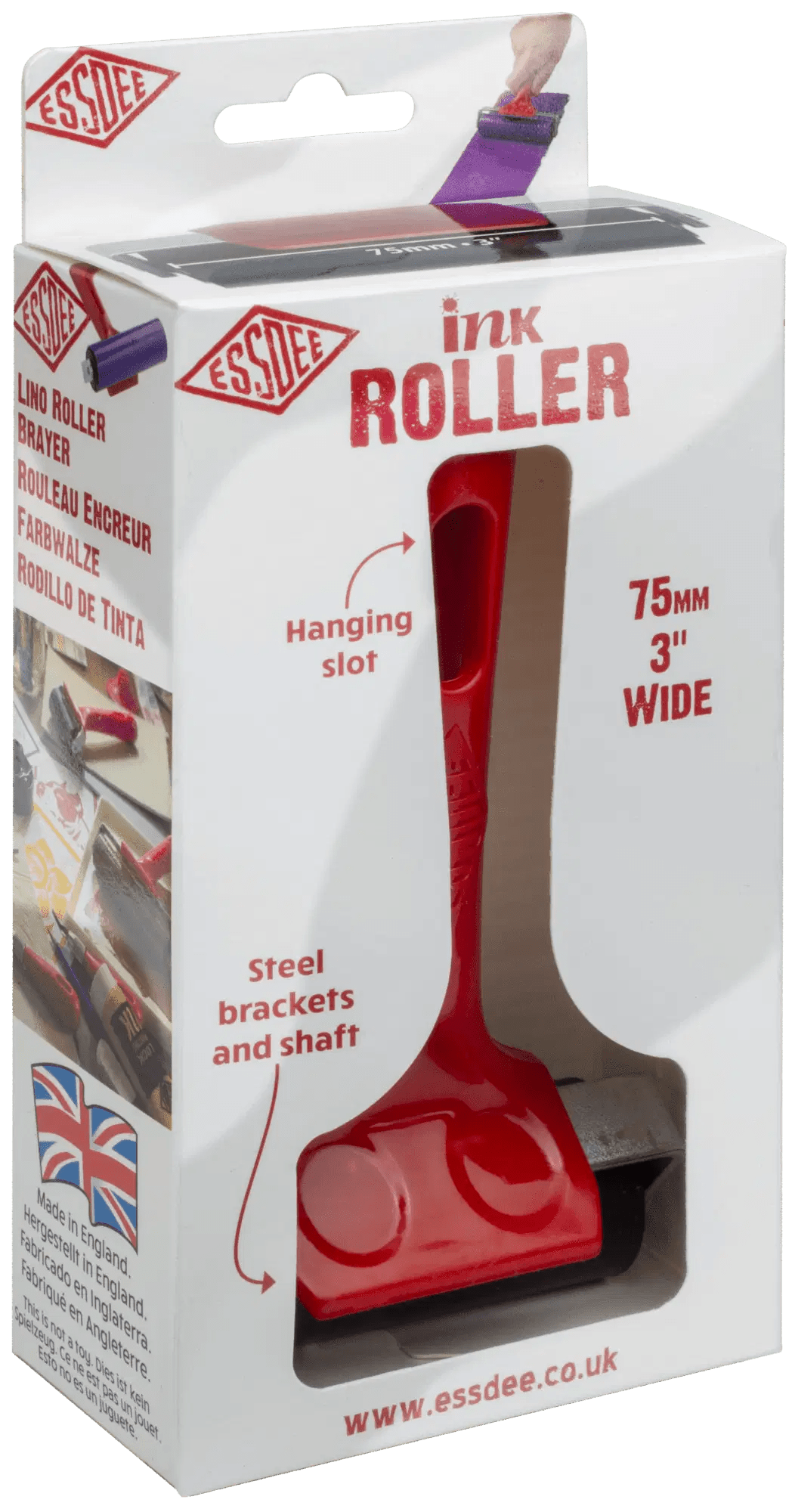 Standard Lino Ink Roller 75mm (3 inch)) | Buy Online from The Home Crafters