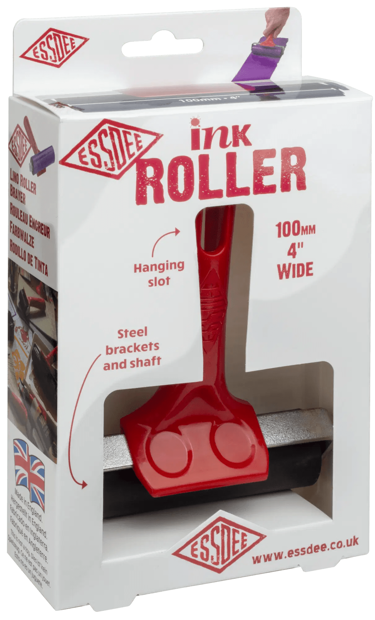 Lino Ink Roller 100mm (4 inch) | Buy Online from The Home Crafters