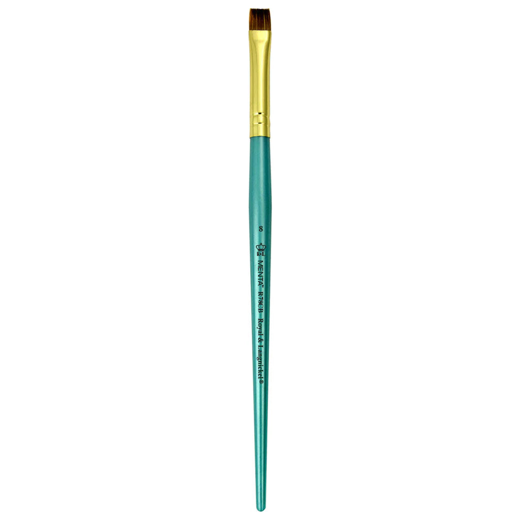 Menta Series 78: Synthetic Sable Paintbrush - Chisel Blender
