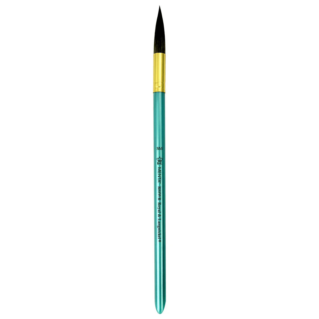 Menta Series 88: Synthetic Squirrel Paintbrush - Round Wash