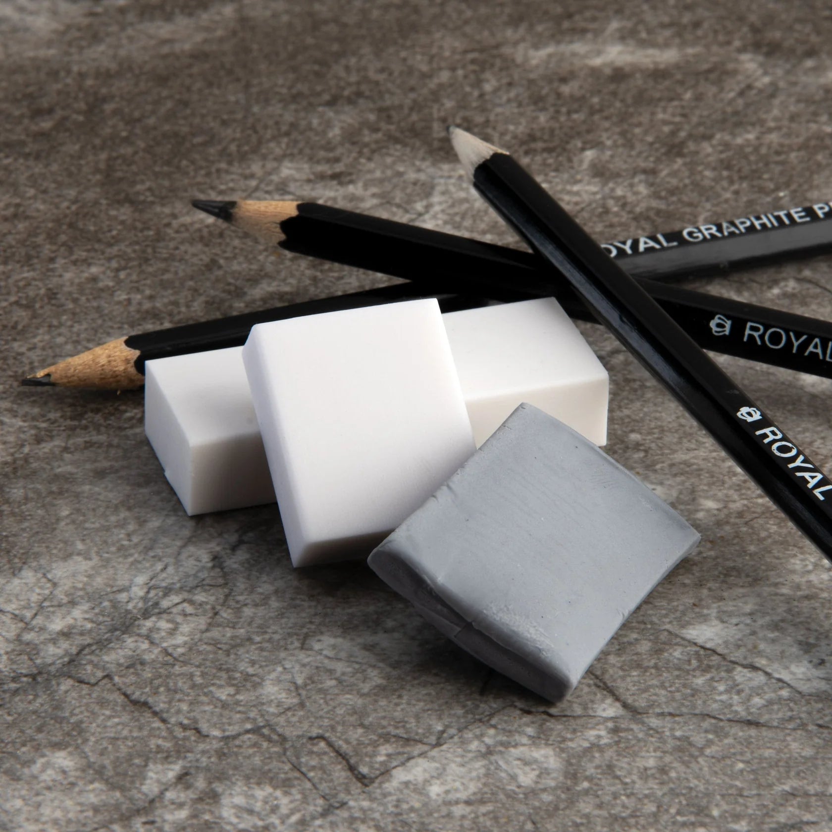 Royal & Langnickel 3pc Assorted Erasers | Buy Online from The Home Crafters