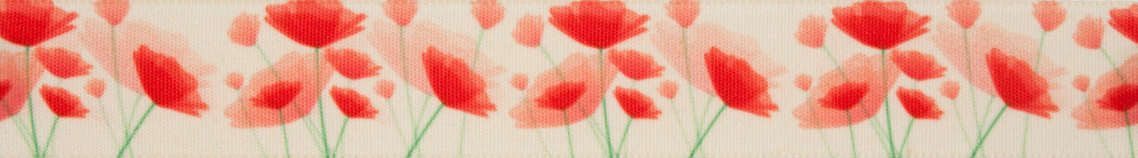 Berisfords Ribbon: Painted Poppy - 25mm