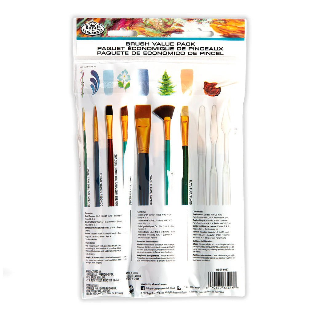 Royal & Langnickel Variety Combo Value Brush & Tool Set - 25pc | Buy Online from The Home Crafters