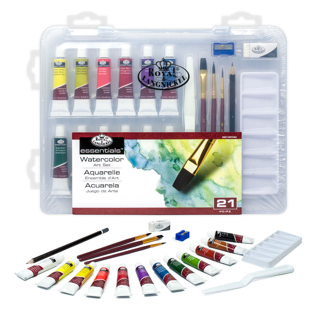 Royal & Langnickel 21pc Clearview Art Set - Watercolour