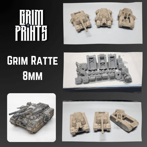 Grim Ratte – 8mm Miniature Set (x3) | Perfect for Wargaming & Hobby Collectors | Buy Online from The Home Crafters