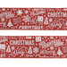 Woven Wired Merry Christmas Ribbon: 63mm | Buy Online from The Home Crafters