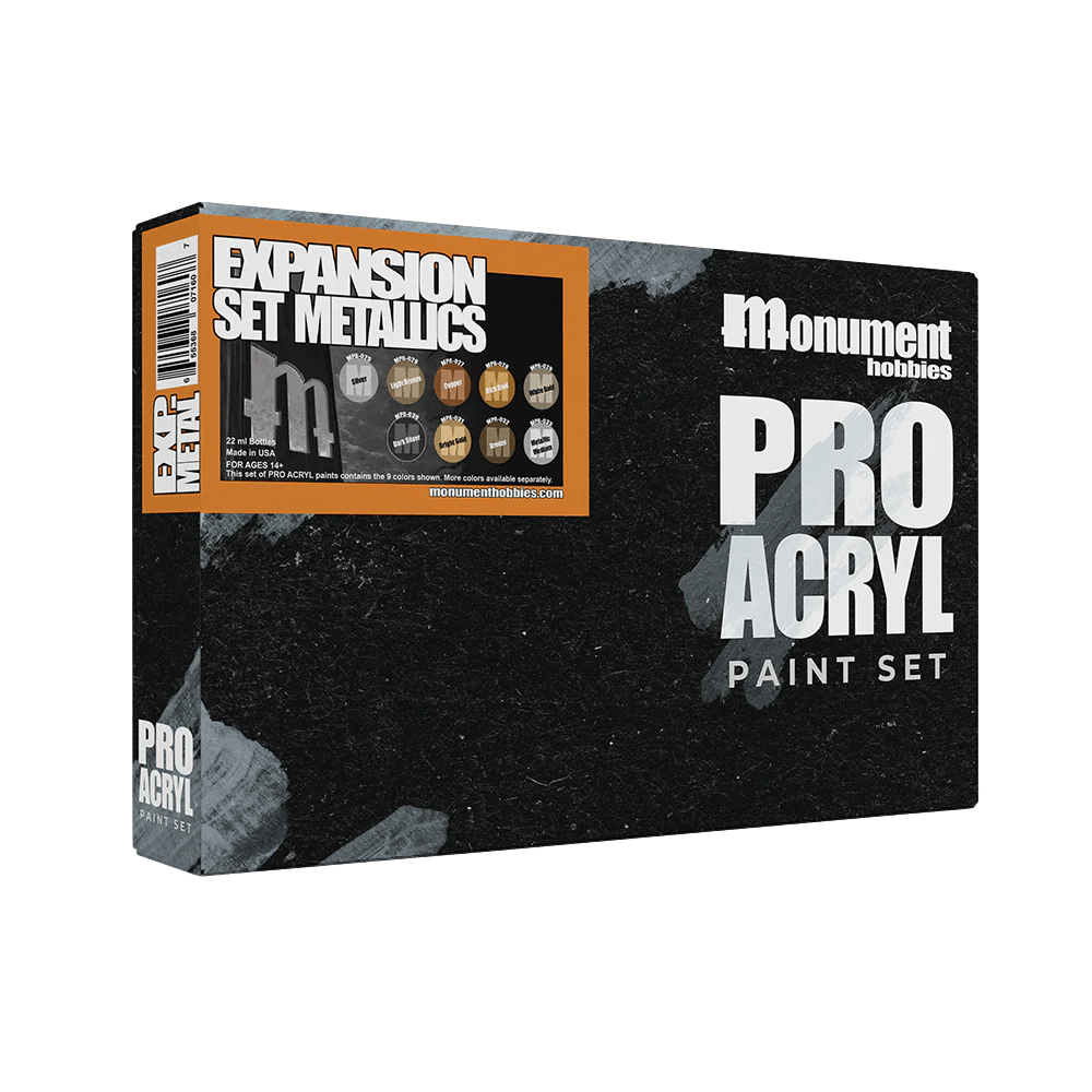 Pro Acryl Metallic Paint Set - 9pc | Buy Online from The Home Crafters