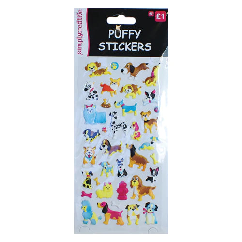 Simply Creative Puffy Stickers - Dogs