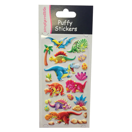 Simply Creative Puffy Stickers - Dinosaurs (B)