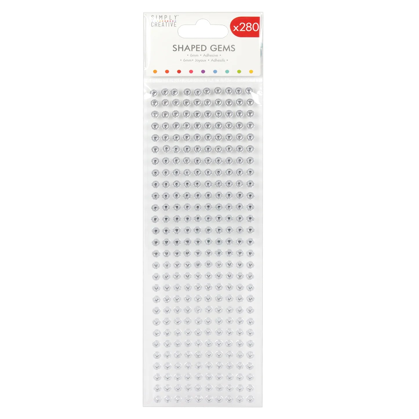 Simply Creative 6mm Flower Shaped Gems - 280pk