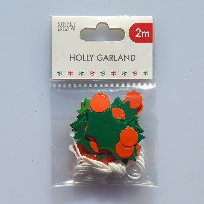 Simply Creative 2m Holly Garland Kit