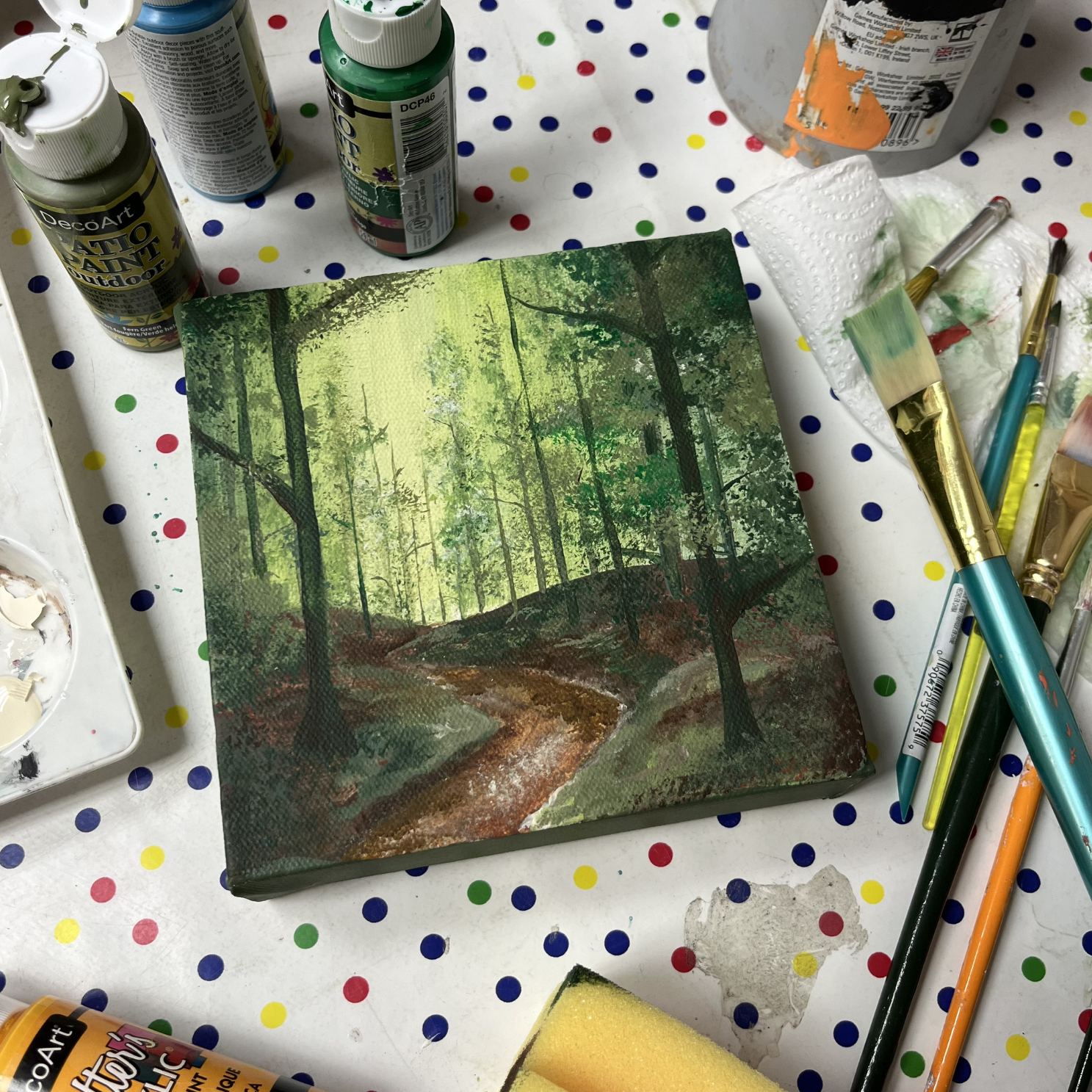 Kids Craft Workshops: Canvas Acrylic Painting (age 12+) - Tuesday 11th August