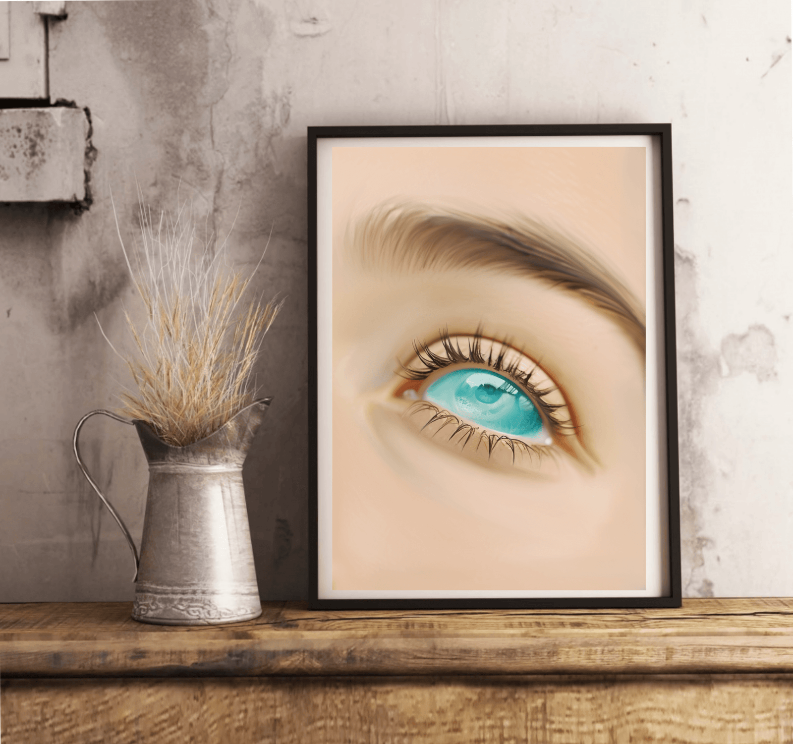 Sea - Gaze Art Print | Ocean Eye Spiritual Wall Art A3 A4 A5 | Buy Online from The Home Crafters