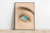 Sea - Gaze Art Print | Ocean Eye Spiritual Wall Art A3 A4 A5 | Buy Online from The Home Crafters