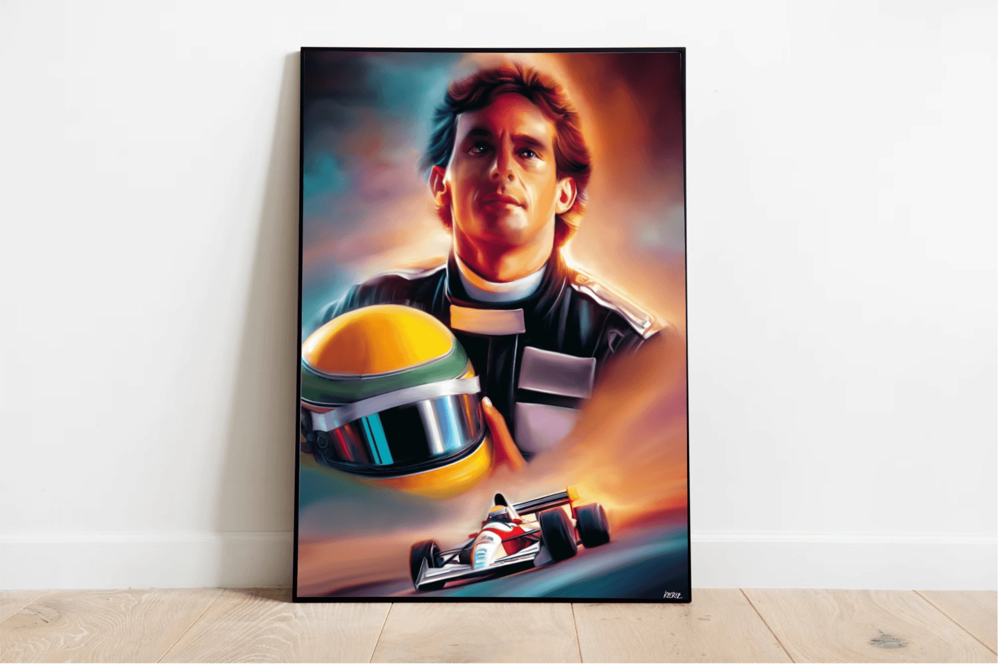 Racing Legacy Art Print | Ayrton Senna Inspired Wall Art | Buy Online from The Home Crafters