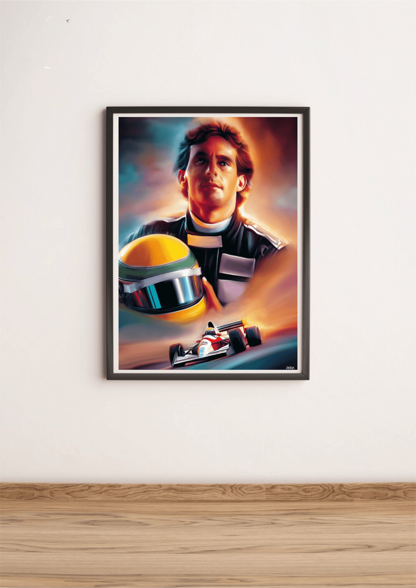 Racing Legacy Art Print | Ayrton Senna Inspired Wall Art | Buy Online from The Home Crafters