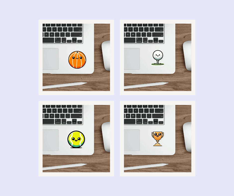 Sports Sticker Bundle –Fun Athletic Gift | Buy Online from The Home Crafters