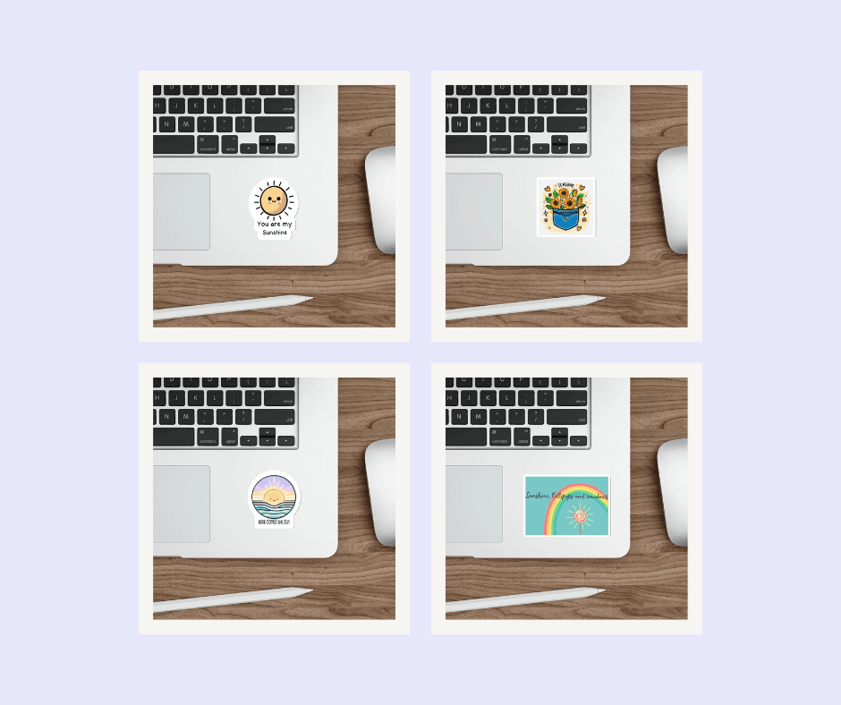Sunshine Vinyl Sticker Bundle – Cute, Bright & Uplifting | Buy Online from The Home Crafters