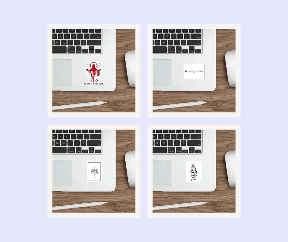 Faith & Protection Stickers – Spiritual Vinyl Sticker Pack | Buy Online from The Home Crafters