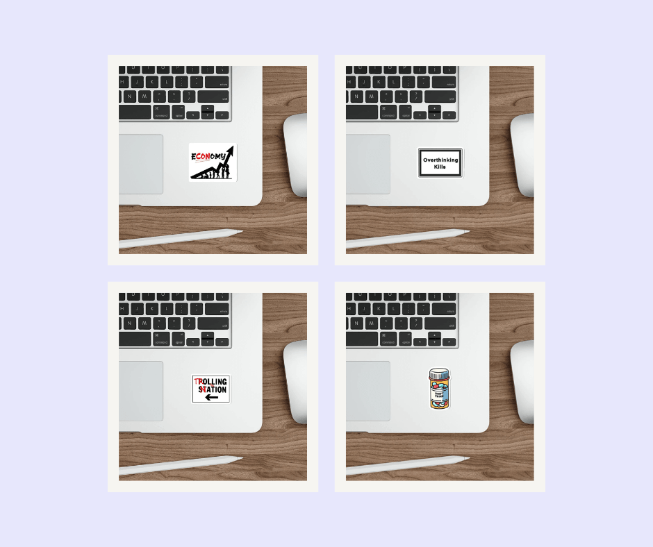 Edgy & Thought - Provoking Sticker Pack | Buy Online from The Home Crafters