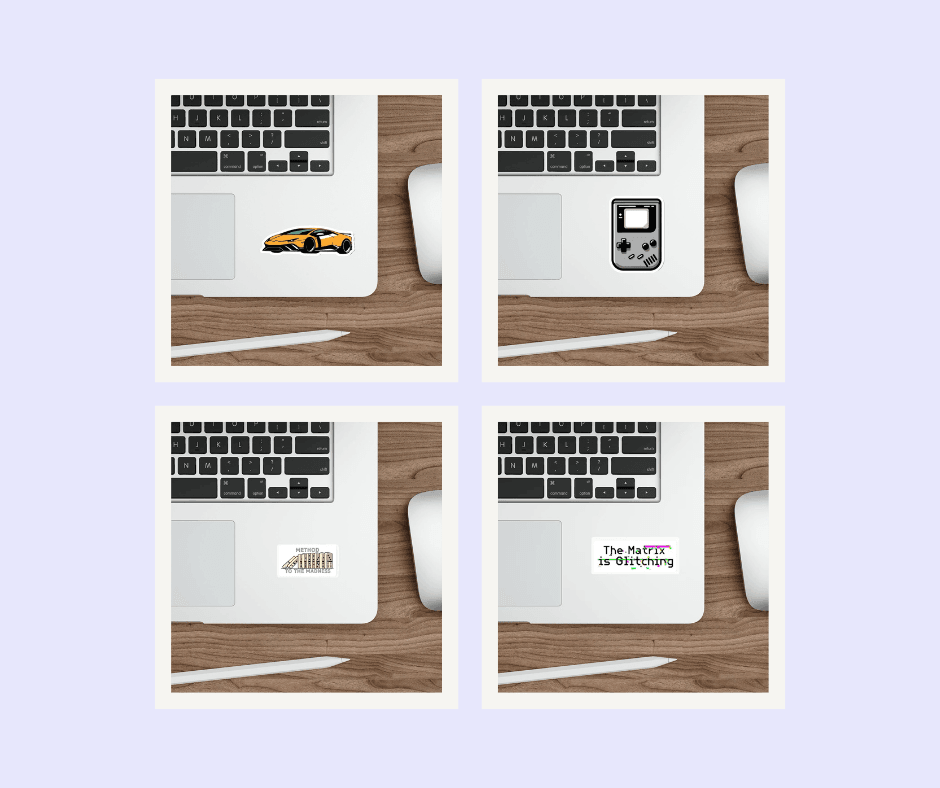 Minimalistic Retro Sticker Bundle | Buy Online from The Home Crafters