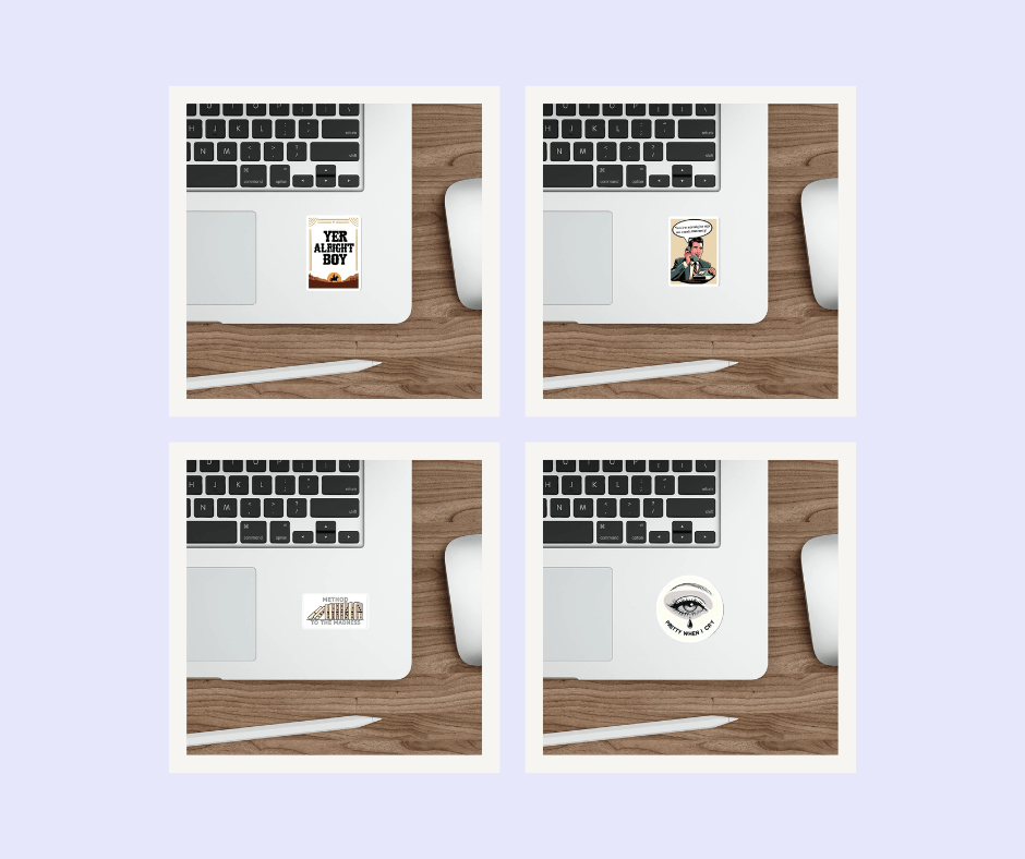 Funny Quirky Sayings Vinyl Sticker Pack | Buy Online from The Home Crafters