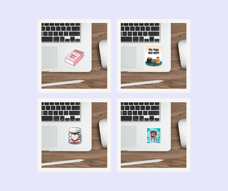 Romantic & Playful Sticker Bundle – Punny Love Stickers | Buy Online from The Home Crafters