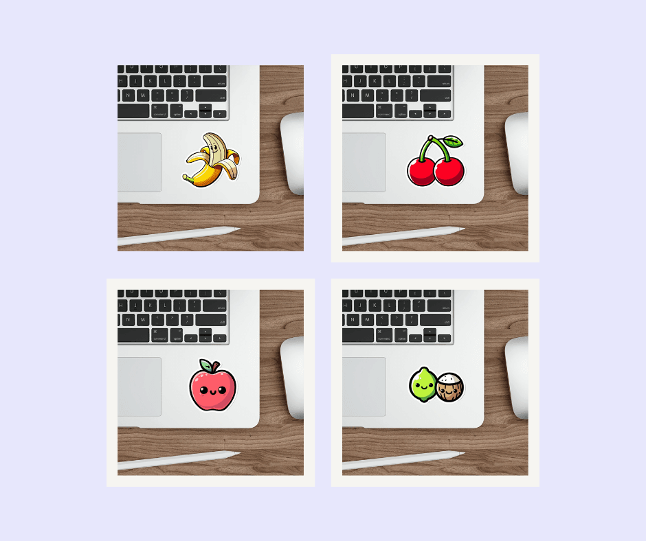 Waterproof Fruit Sticker Bundle | Buy Online from The Home Crafters