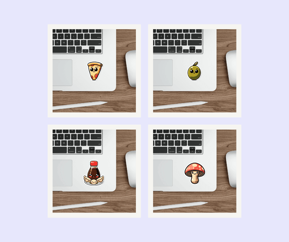 Foodie Flair: "Delightful Food" Sticker Bundle | Buy Online from The Home Crafters