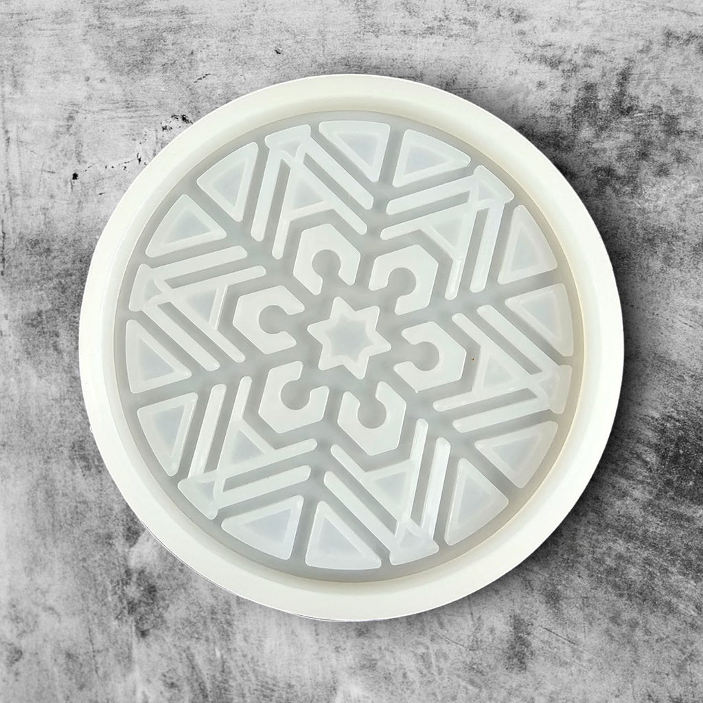 Silicone Mould: Snowflake Coaster - 9cm