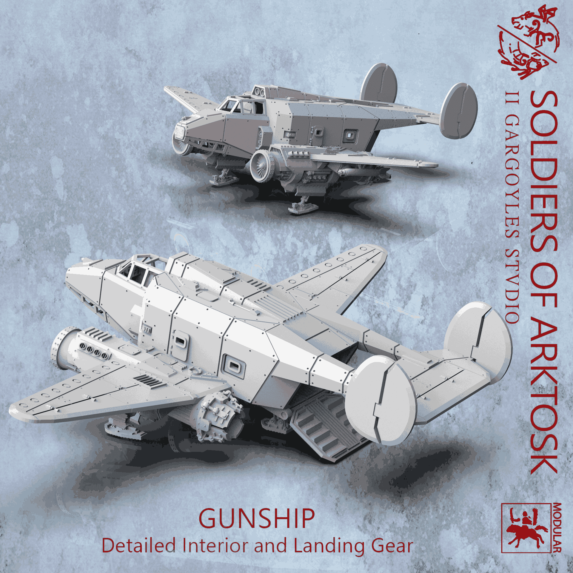 Soldiers of Arktosk Gunship | Buy Online from The Home Crafters