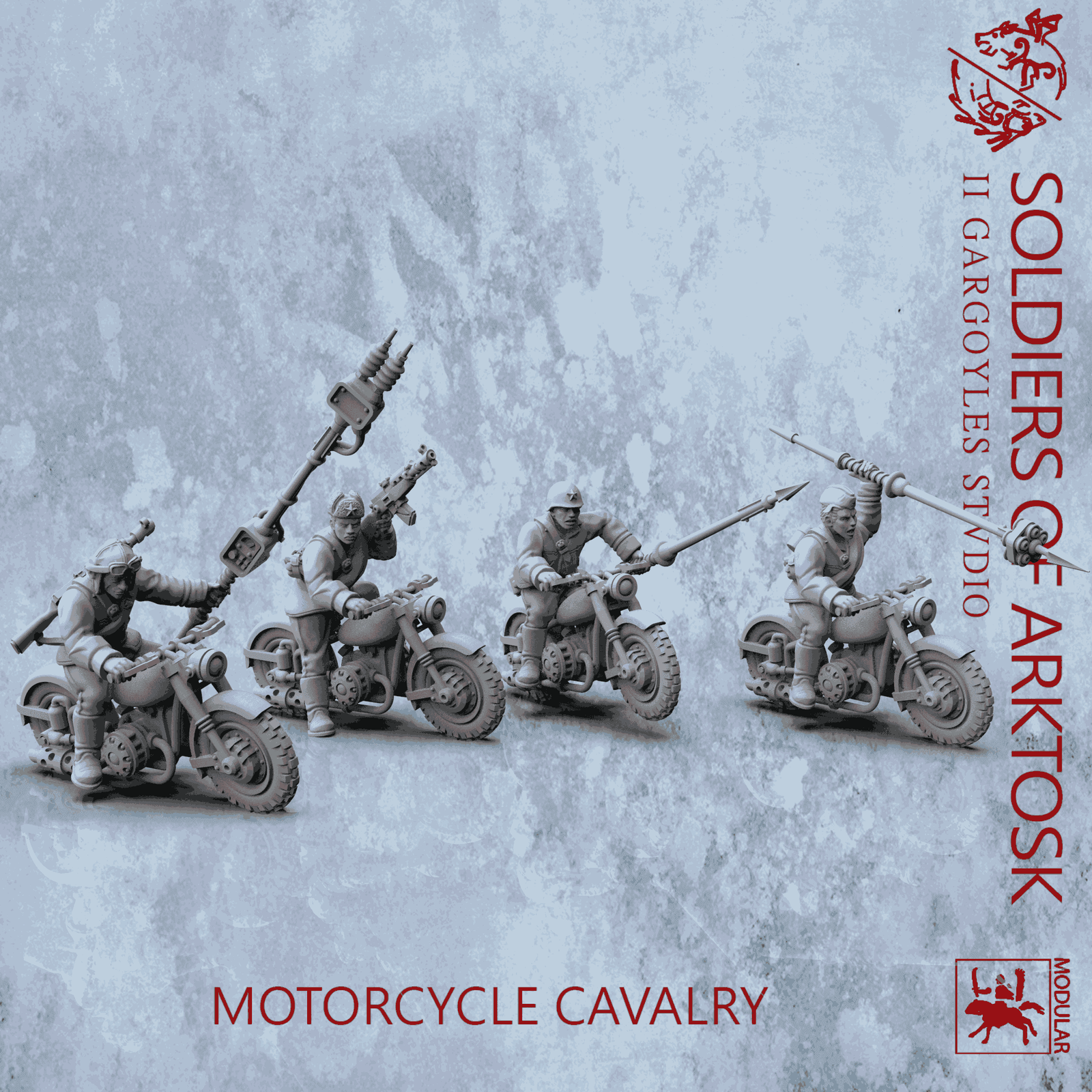 Soldiers of Arktosk Motorbike Cavalry | Buy Online from The Home Crafters