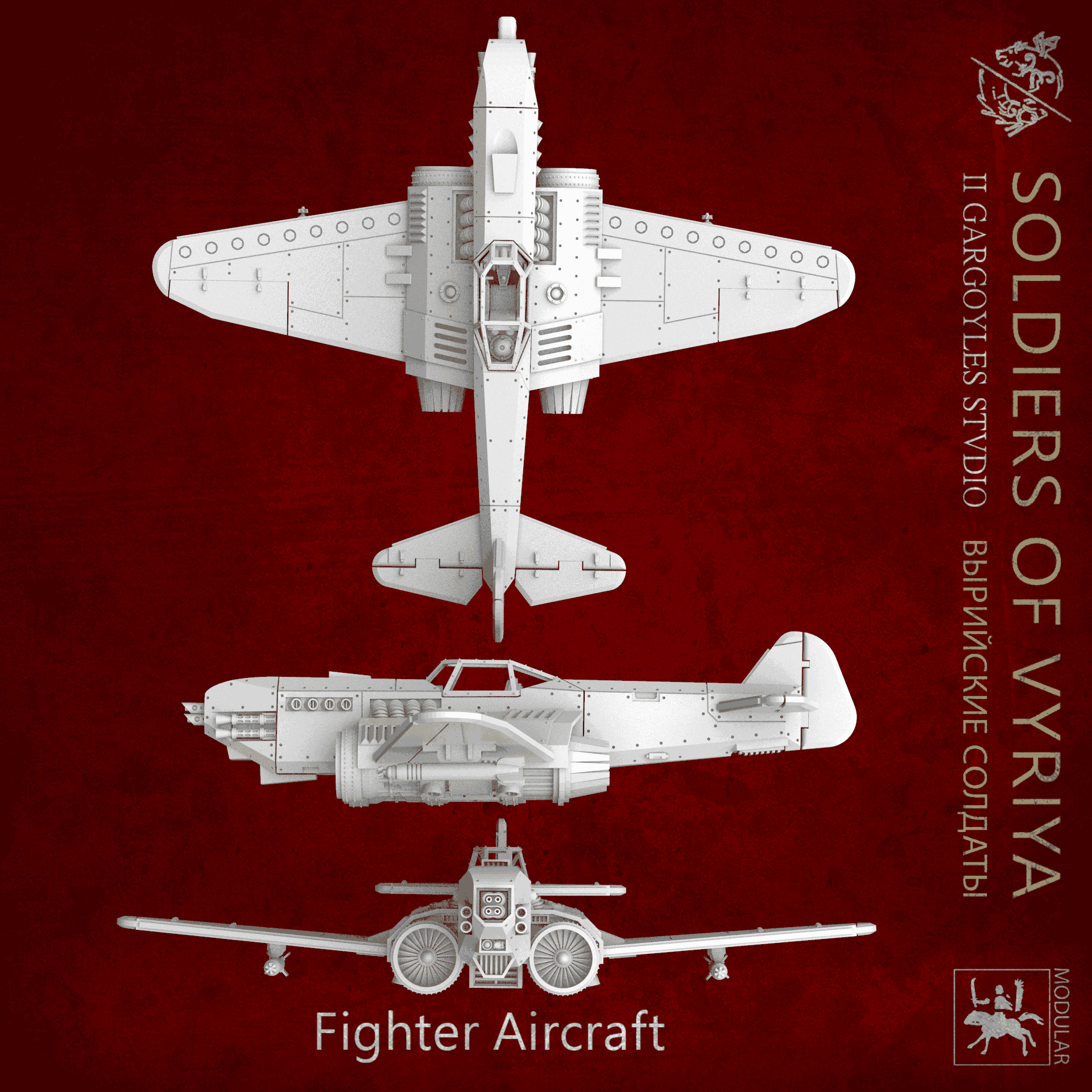Soldiers of Vyriya Thunderbolt Fighter Aircraft | Buy Online from The Home Crafters