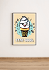 Stay Cool Ice Cream Art Print – Fun Cartoon Poster | Buy Online from The Home Crafters