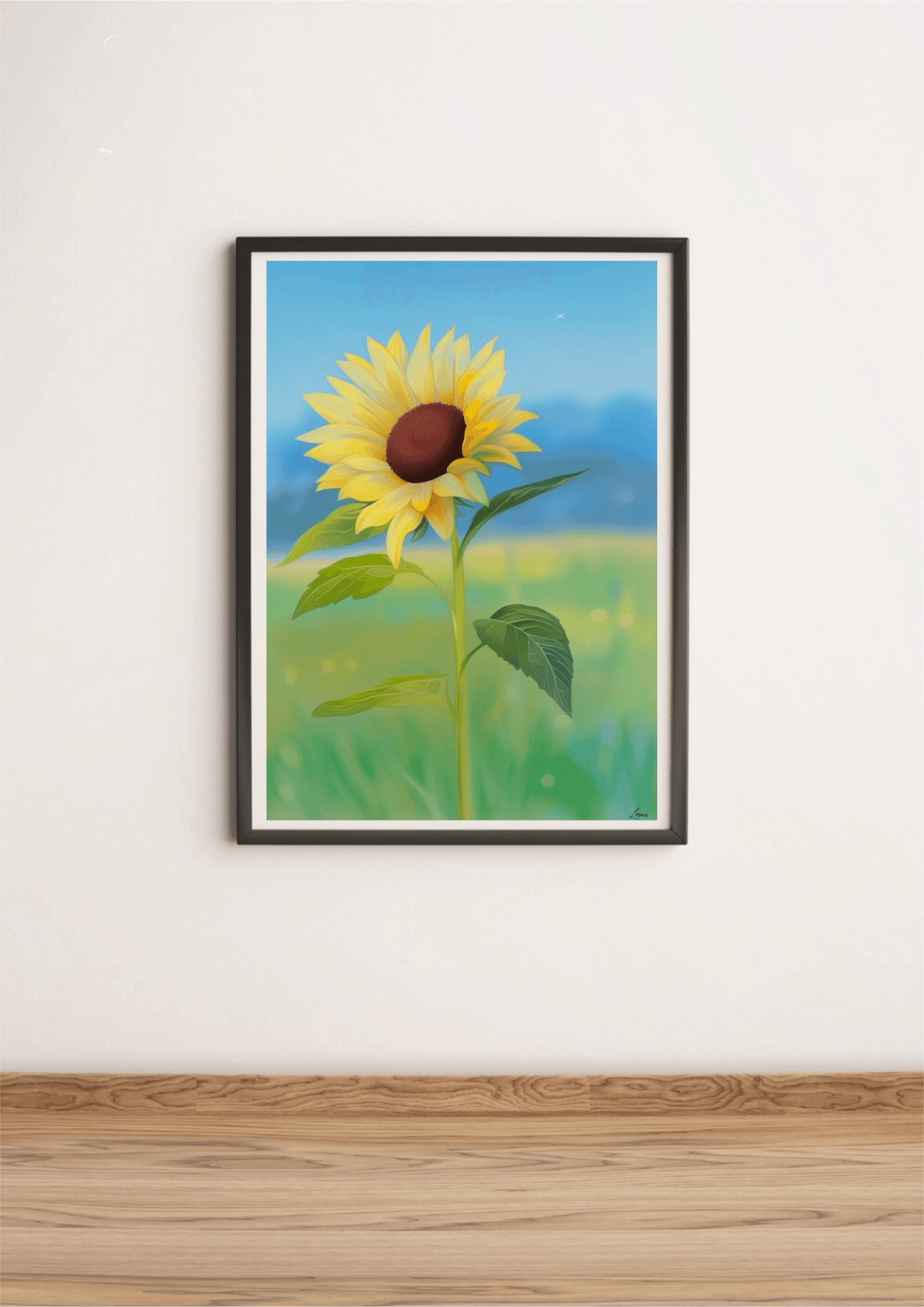 Sunflower Print – Bright Floral Wall Art | Buy Online from The Home Crafters