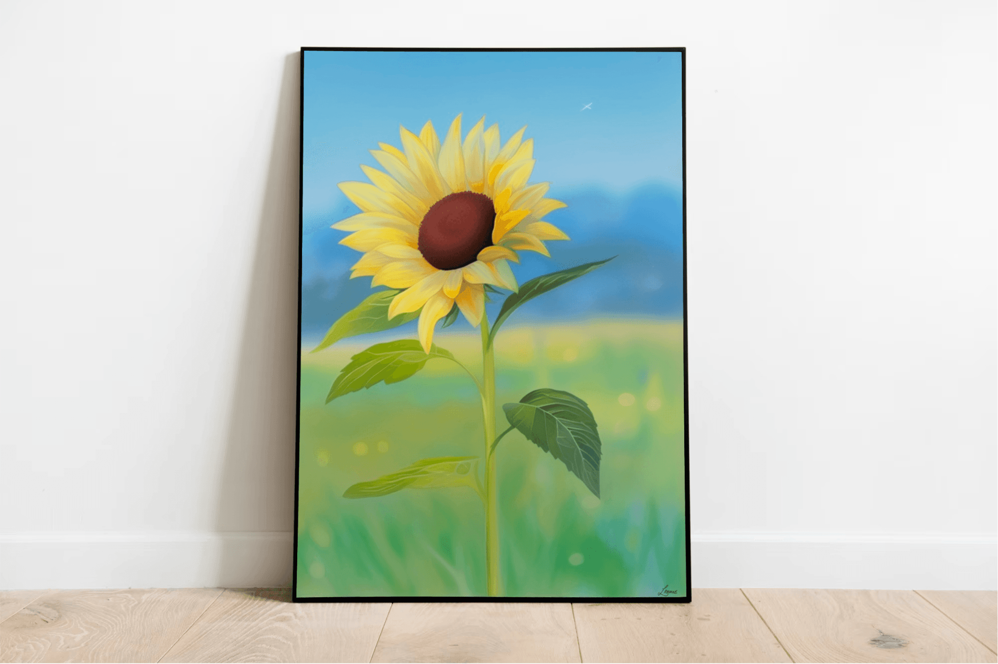 Sunflower Print – Bright Floral Wall Art | Buy Online from The Home Crafters
