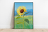 Sunflower Print – Bright Floral Wall Art | Buy Online from The Home Crafters