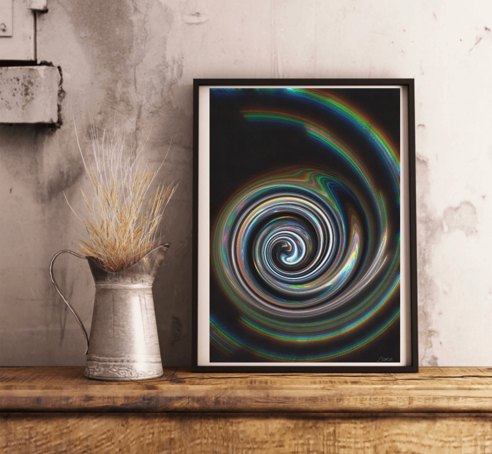 Kaleidoscope Swirl Art Print | Vibrant Abstract Wall Decor | Buy Online from The Home Crafters