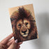 Handmade Wildlife Greetings Card - Lion