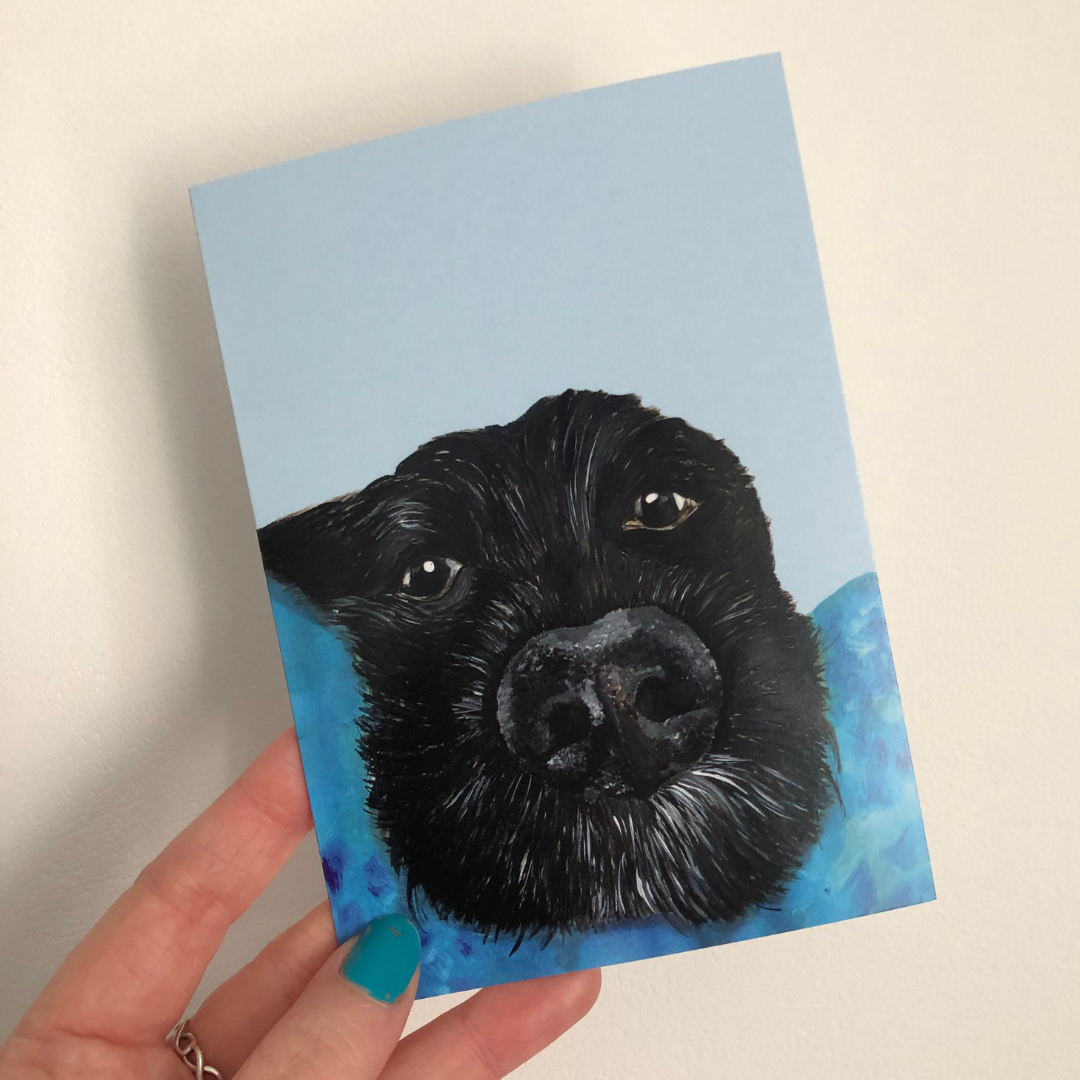 Handmade Wildlife Greetings Card - Gizmo