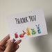 Handmade Wildlife Greetings Card - Thank You Rabbits | Buy Online from The Home Crafters
