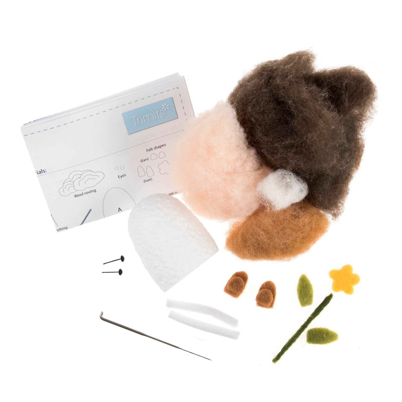 Trimits Needle Felting Kit: Hedgehog | Buy Online from The Home Crafters