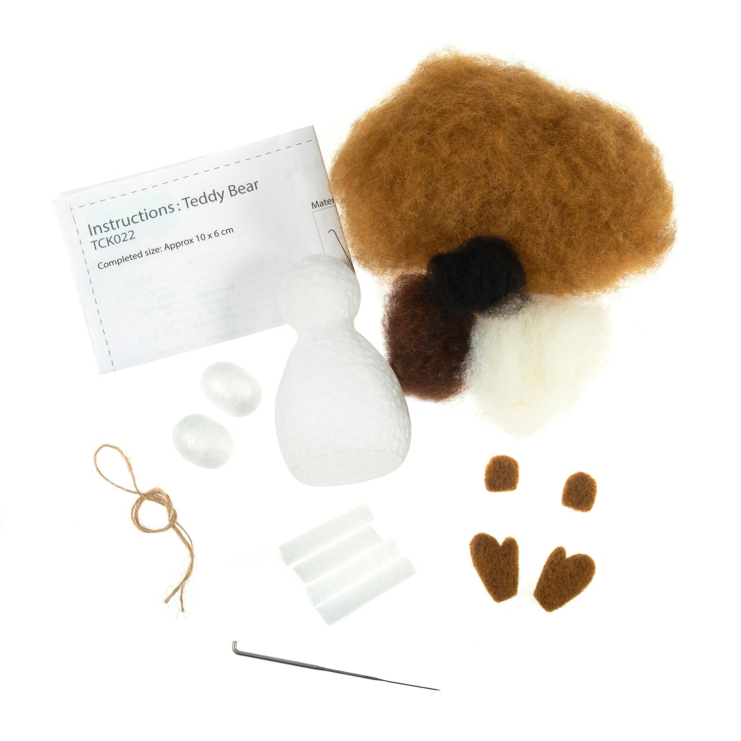 Trimits Mini Needle Felting Kit: Teddy Bear
