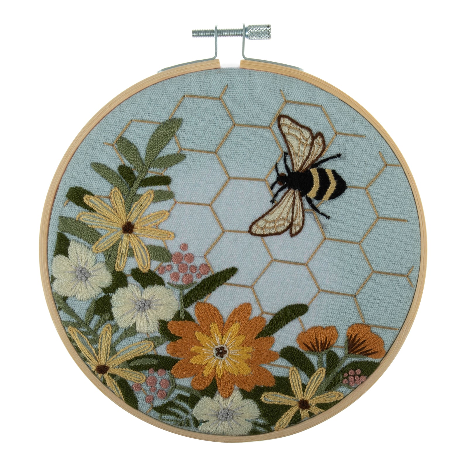 Trimits Embroidery Kit with Hoop: Bee