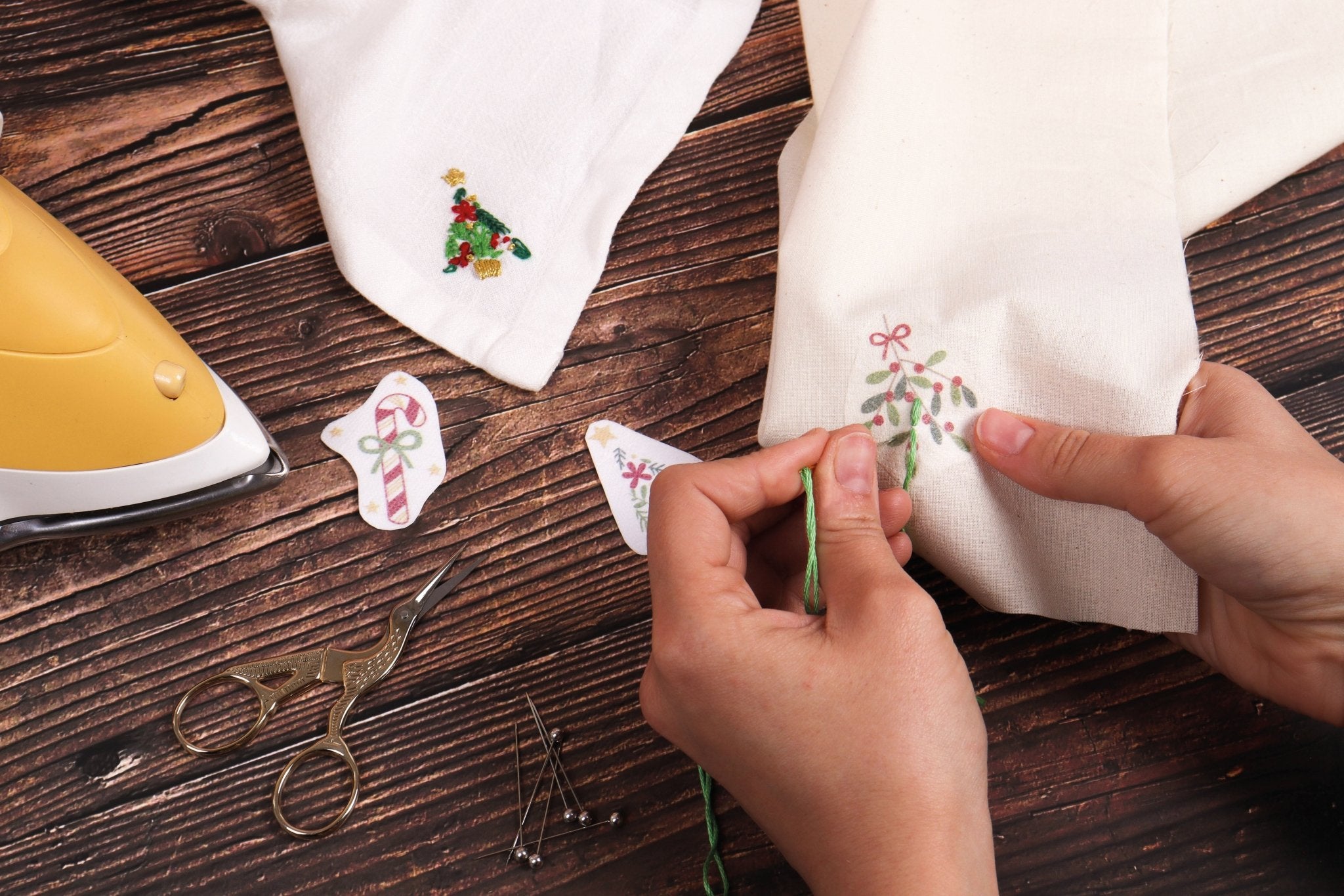 Trimits Washable Embroidery Transfer Paper: 4 Christmas Designs | Buy Online from The Home Crafters