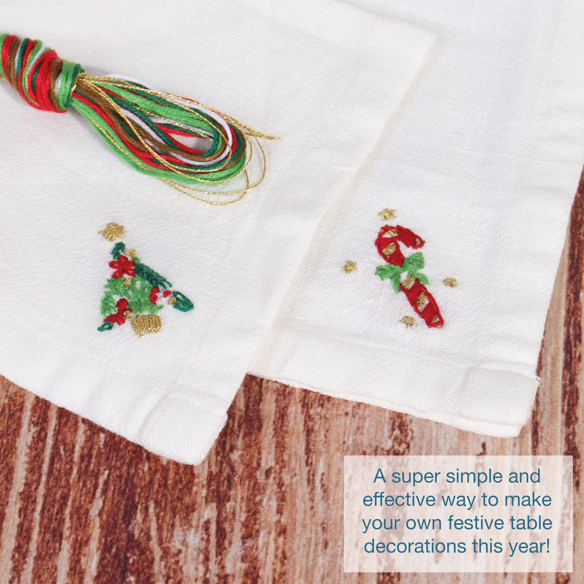Trimits Washable Embroidery Transfer Paper: 4 Christmas Designs | Buy Online from The Home Crafters